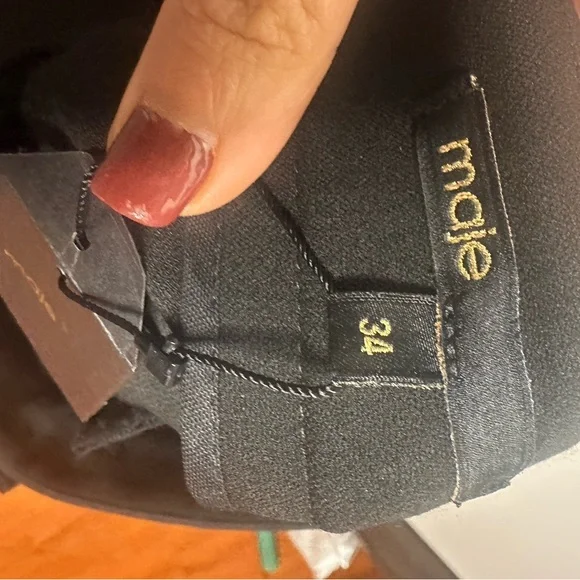 Maje Black Tailored Women's Pants